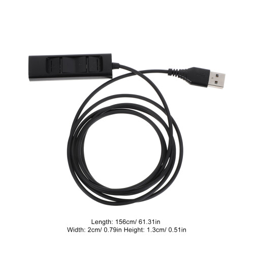 Duurzame Headset Controle USB Adapterkabel Voor Bureautelefoon 1