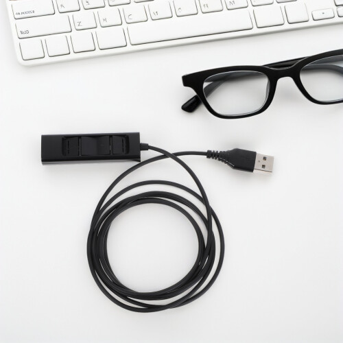 Duurzame Headset Controle USB Adapterkabel Voor Bureautelefoon 2