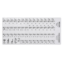 1Sheet Lichtgewicht Witte Piano Keyboard Stickers Voor Beginners