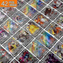 100 extremely rare cards, including 42VMAX and 58V - no duplicates - the perfect gift for children and collectors.