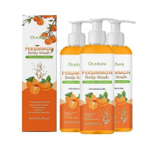 1-3X 120ML Persimmon Body Wash Refreshing Moisturizing Deeply Nourishing Body Cleanser Natural Ingredients Sensitive Skin Gentle Body