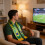 Groene Voetbal Fan Sjaal Polyester Voor Nationale Teamfeest 8