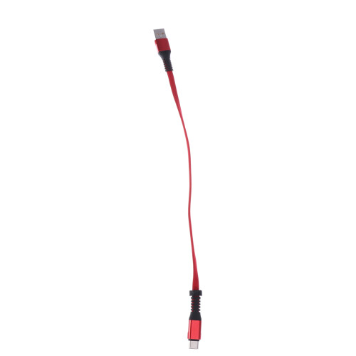 2.4A 30 Opladerkabel Met Kledenontwerp Type C Rood