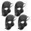 4St Zwarte Venitiaanse Halve Masker , Plastic Opera Stijl 1