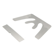 2St Occlusale Bite Plate Rvs Gemaakt Voor Mondcomfort