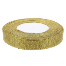10 Meter Kerst Winter Grosgrain Satijnenlint Goud Cadeauverpakking