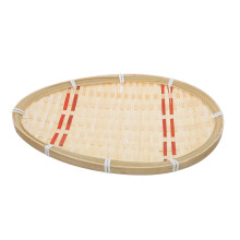 Meerkleurige Rieten Serveertray Voor Fruit En Brood Op