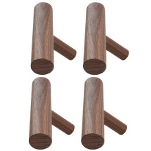4 muurhaken – entree en badkamer – rustieke hangers