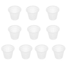 10St Plastic Bloempotten Wit, Eenvoudig Design Voor En