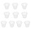 10St Plastic Bloempotten Wit, Eenvoudig Design Voor En 1
