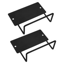 2St Zwarte Metalen Antislip Bedmatras Bevestigers Voor Thuisgebruik