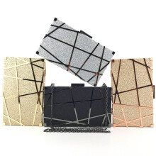 Fashion Clutch Multi Metal Handbag Party En Bruiloft