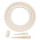 6St Weefset Beginners - Rond Brei- En Weefgereedschap Beige 1