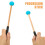 2Paren Set Kleurrijke Rubberen En Drumsticks Voor Performance 7