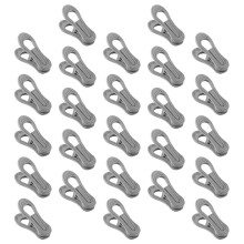 30St Winddichte Kledingclips Grijs ABS Materiaal Voor Waslijn