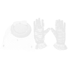 1 Set Retro Cocktail Feest Mesh Handschoenen Vrouwen