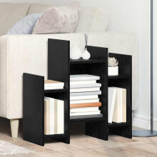 vidaXL Side Cabinet Black Oak 60 x 26 x 60 cm Engineered Wood