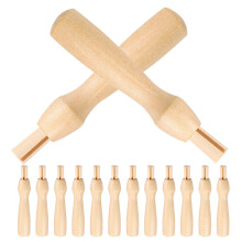 14St Punchnaald Handvatten Beige Voor Handwerk En Wolvilten