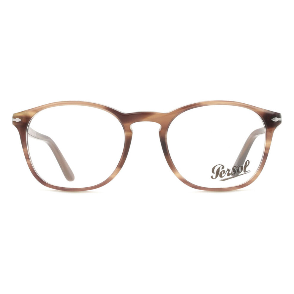 Persol Man Po3007v 1208 Optical Frames Acetate Turtle Squared Normal - Image 3