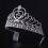 Roze Rhinestone Tiara Kroon Verjaardag Versiering 7