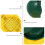 Groene Huiselijke Dumpling Skin Wrapper PP Materiaal 6