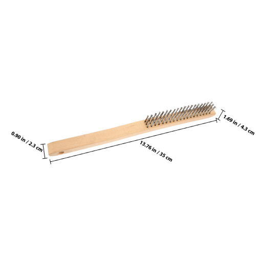 Draadborstel Met Hout Handgreep Voor Efficiënte Reiniging 1