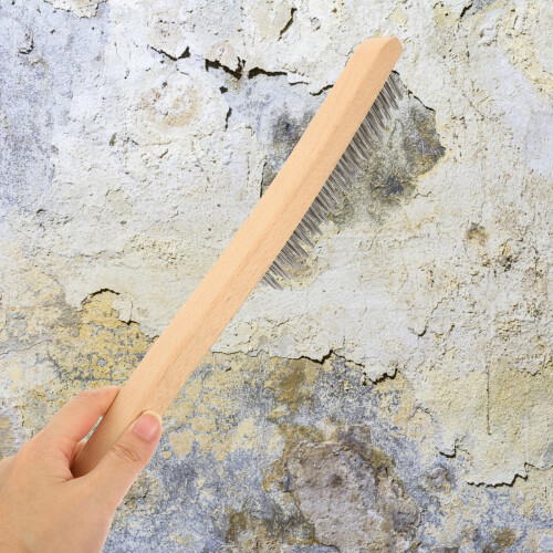 Draadborstel Met Hout Handgreep Voor Efficiënte Reiniging 2