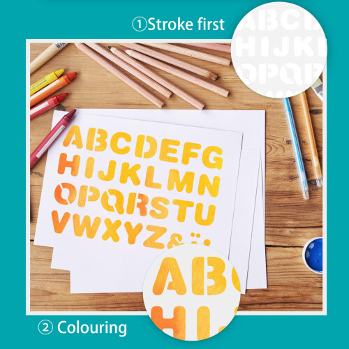 Raindrops 20 Stuks Sjabloon Lettertypes Voor Kinderen Knutselen 2