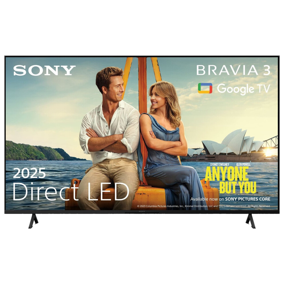 Sony Bravia 3 Google Tv K50s35bp 50" Smart 4K Hdr Google Assistant 4548736168008