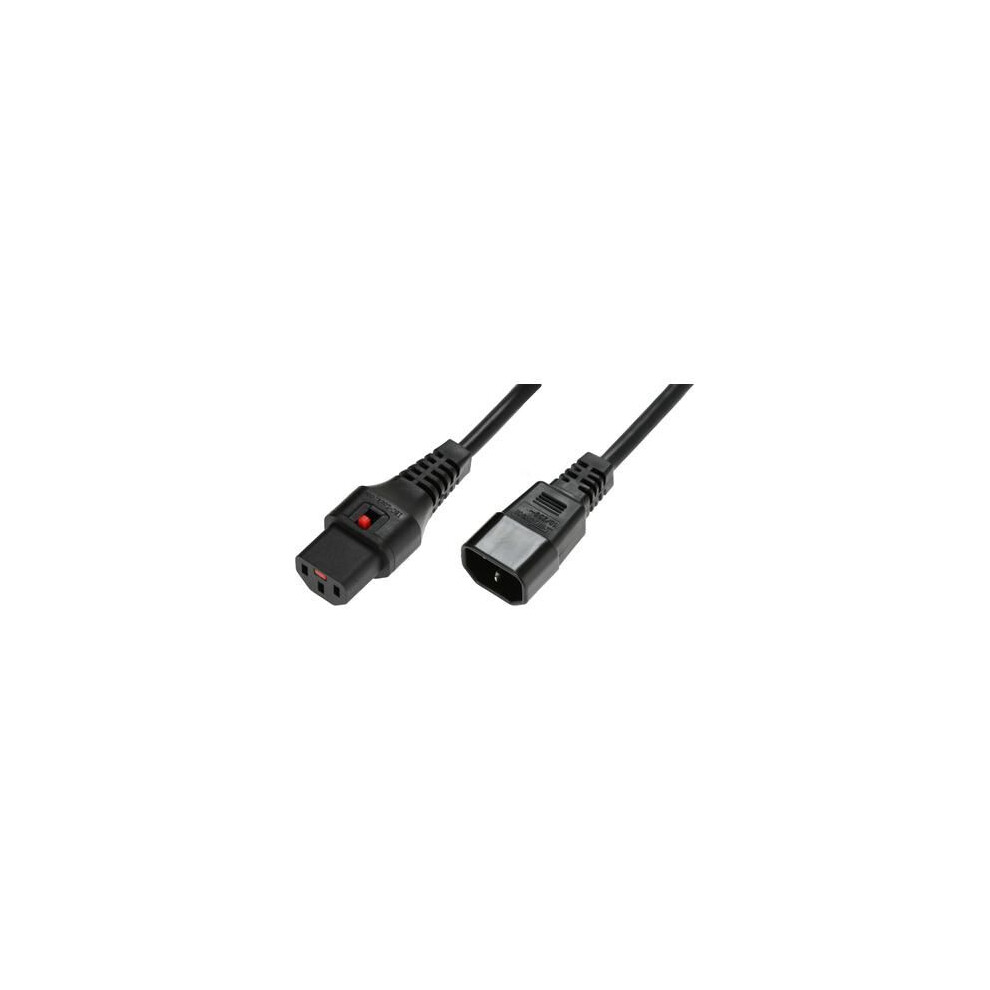 Microconnect Powercord C13 Iec Lock - C14 4M Pc1070 Black 5704174992516