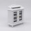 Mini Huis Ornament Wijnkast Model Wit 6