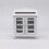 Mini Huis Ornament Wijnkast Model Wit 7