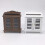 Mini Huis Ornament Wijnkast Model Wit 9
