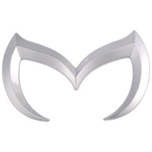 Silver Evil M Logo Emblem Badge Decal for All Model Car Body Rear Trunk Decal Sticker Nameplate Decor Accessories