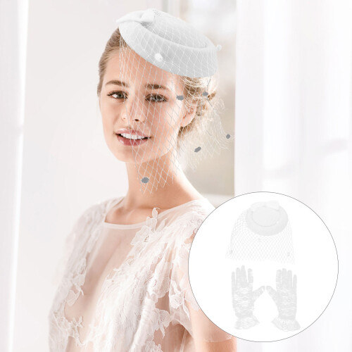 1 Set Retro Cocktail Feest Mesh Handschoenen Vrouwen 1