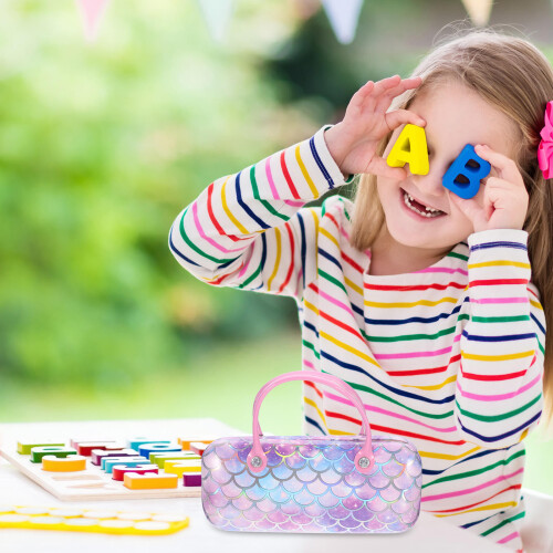 Kinder Zonnebrillendoos PU Met Metaal Licht En Compact 2