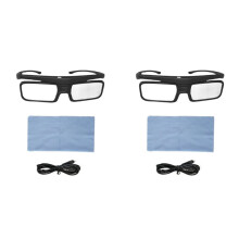 2X DLP Link Active Shutter 3D-Brille, über USB Wiederaufladbare 3D-Brille für Heimkino-DLP-Projektor, Nicht für Alle Fernseher Geeignet