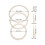6St Weefset Beginners - Rond Brei- En Weefgereedschap Beige 2