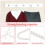 2St Wit Plastic Parel Kledinghangers Met Decoratieve Strik 6