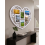6 Aperture Heart Collage Photo Frame White 58x52Cm 1