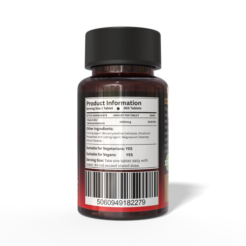 Vitamin B12 1000mcg 360 Tablets High Strength to Reduce Tiredness 2