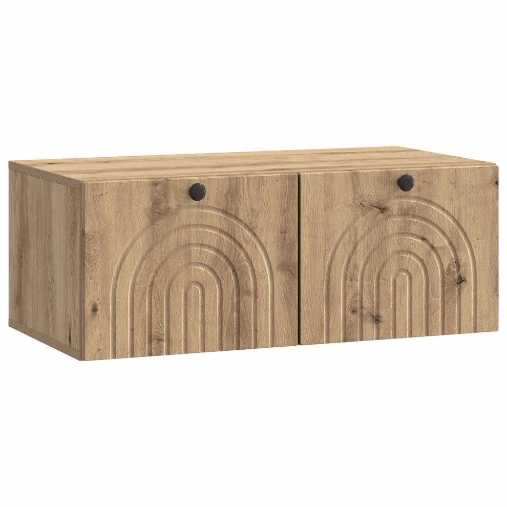 Vidaxl Wall-Mounted Tv Cabinet Artisan Oak 78.5 X 41 X 30 Cm