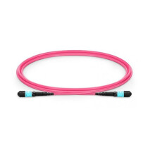 Lanview Optical Fibre Cable MTP Female - MTP Female Multimode Polarity B OM4 (Erica Violet) 3m