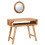 VidaXL vidaXL Dressing Table Brown 90 x 76 x 45 cm Solid Mango Wood 5
