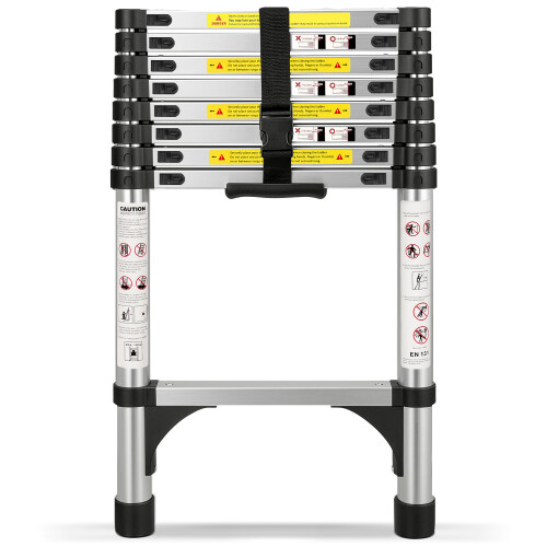 (2.6M 8.5FT) Telescopic & Extendable Heavy Duty Step Ladder