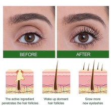 Castor Oil Hair & Eyelash Serum - Nourishing Natural Formula for Thicker, Stronger Hair & Eyelashes | Prevent Hair Loss & Promote Growth with Peppermi