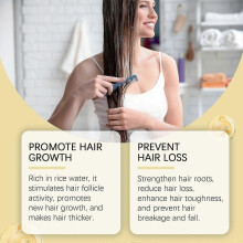 Nourishing Hair Care Mist with Castor Oil, Ginseng & Ginger Strengthens Roots, Boosts Shine, Reduces Hair Loss & Breakage, Promotes Scalp Health for