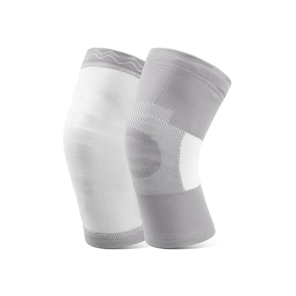 Elderly Thermal Knee Brace - Plush Lined Knee Warmer For Cold Weather & Arthritis Pain Relief (Pair) Grey L/Xl 7314281143930