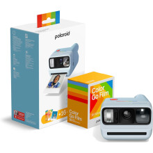 Polaroid - Bundle Instant Camera Go Gen 3 Light Blue + Go Color Film 16 Photos