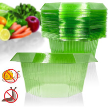 Schneckenkragen 20 Stück Schutzringe für den Garten Grün — schnecken schutzkragen, schutzringe garten, set 20 stück, pflanzenschutz ohne chemie